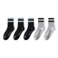 Black with Blue Stripes 3-Light Gray with Black Stripes 2[5 Pack]