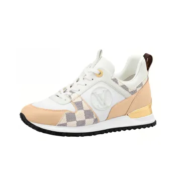 LOUIS VUITTON Run Away Low Top Casual Shoes Women's White Umber