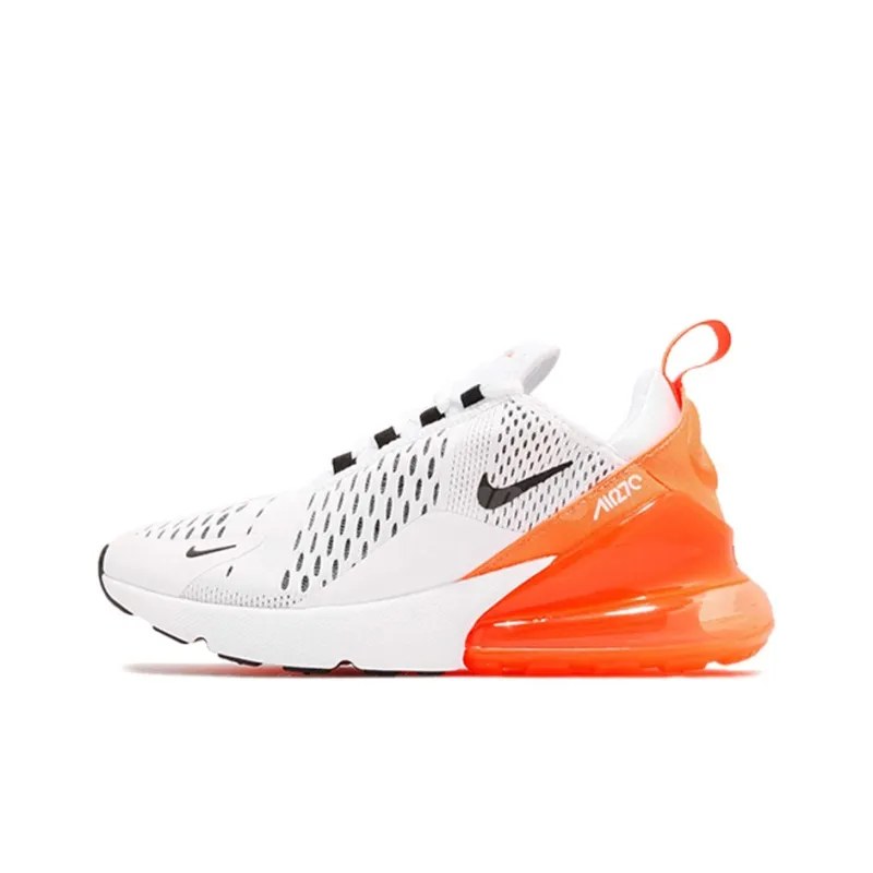 Nike Air Max 270 White Black Orange Women's-0