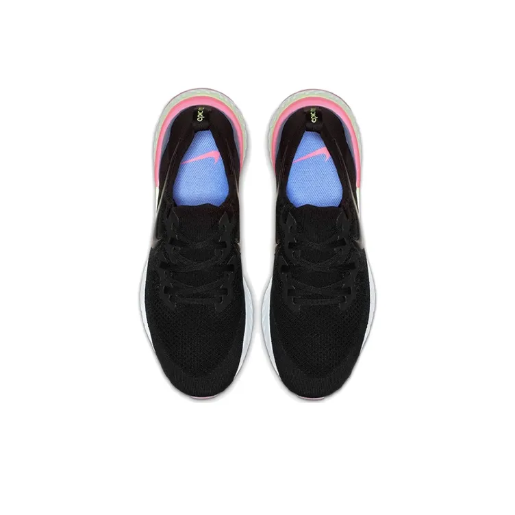 Nike Epic React Flyknit 2 Black Sapphire Hyper Pink-2