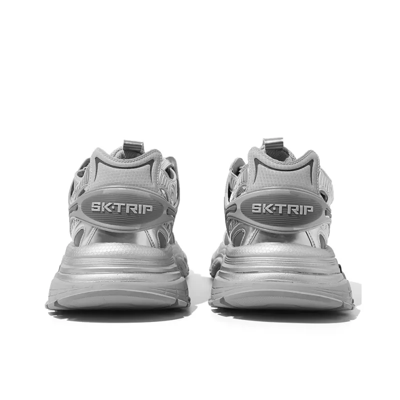 SK.TRIP Cushioning Anti-Slip Wear-Resistant Breathable Lightweight Height Increasing Low-Top Chunky Sneakers Unisex-3