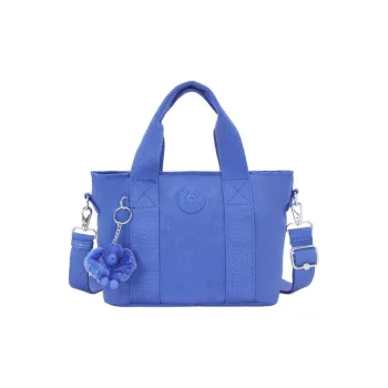Kipling Polyamide Tote Bag, Shopping Bag, Handbag Small Size Unisex Blue