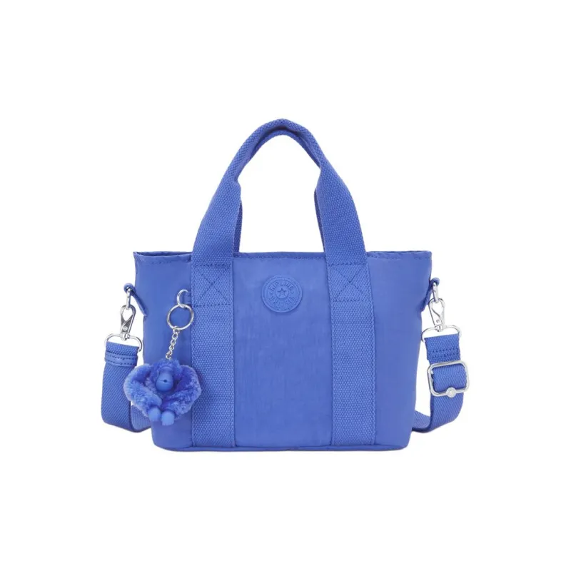 Kipling Polyamide Tote Bag, Shopping Bag, Handbag Small Size Unisex Blue-0