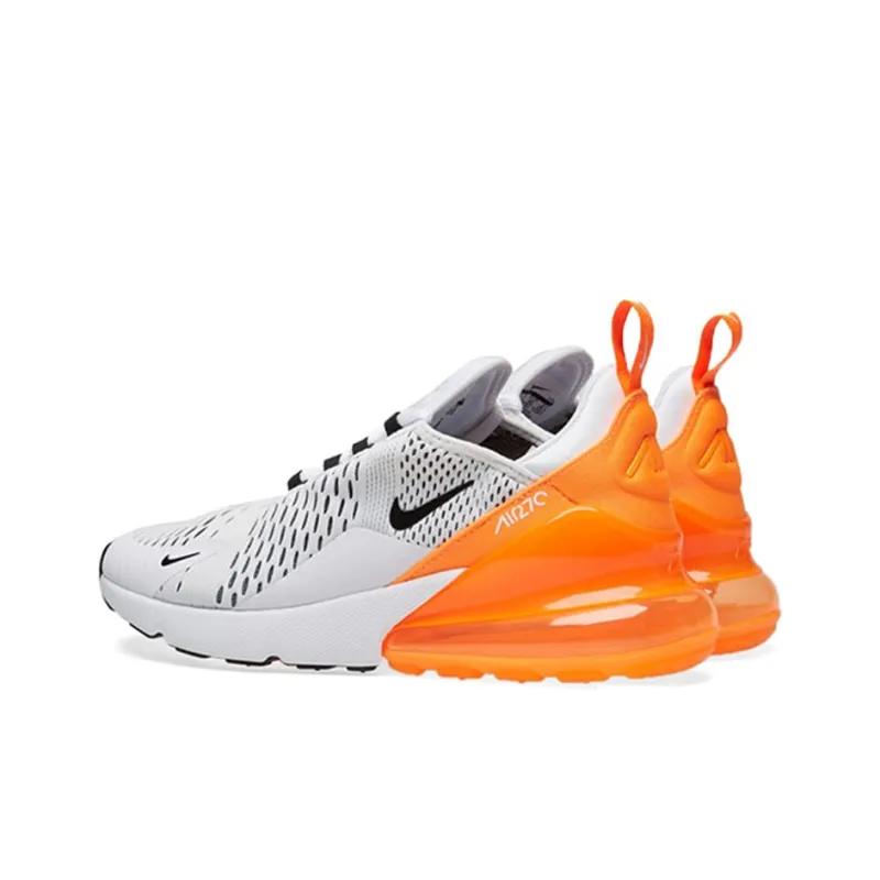 Nike Air Max 270 White Black Orange Women's-2