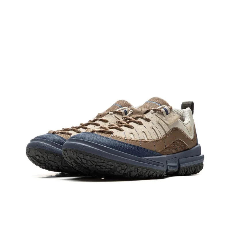 LiNing CF Su Linchuan Lite Cushioning And Breathable Low Top Outdoor Hiking Shoes Men's Brown Blue-2
