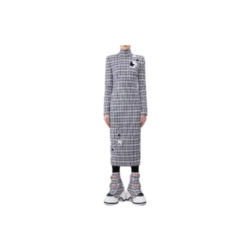 THOM BROWNE Long-Sleeved Dresses Women's Medium Gray