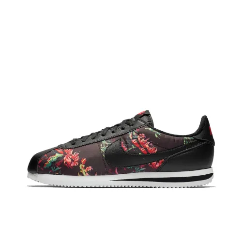 Nike Cortez Running Shoes Men Low-Top Black/Red Green