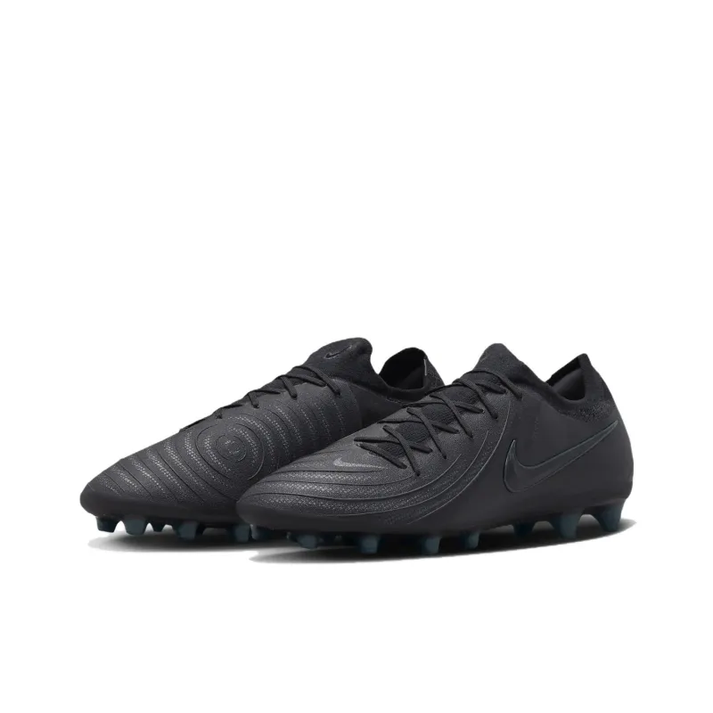Nike Phantom GX 2 Pro AG Rubber Short Studs Artificial Ground Cushioning Slip Resistant Soccer Shoes Unisex Black-2