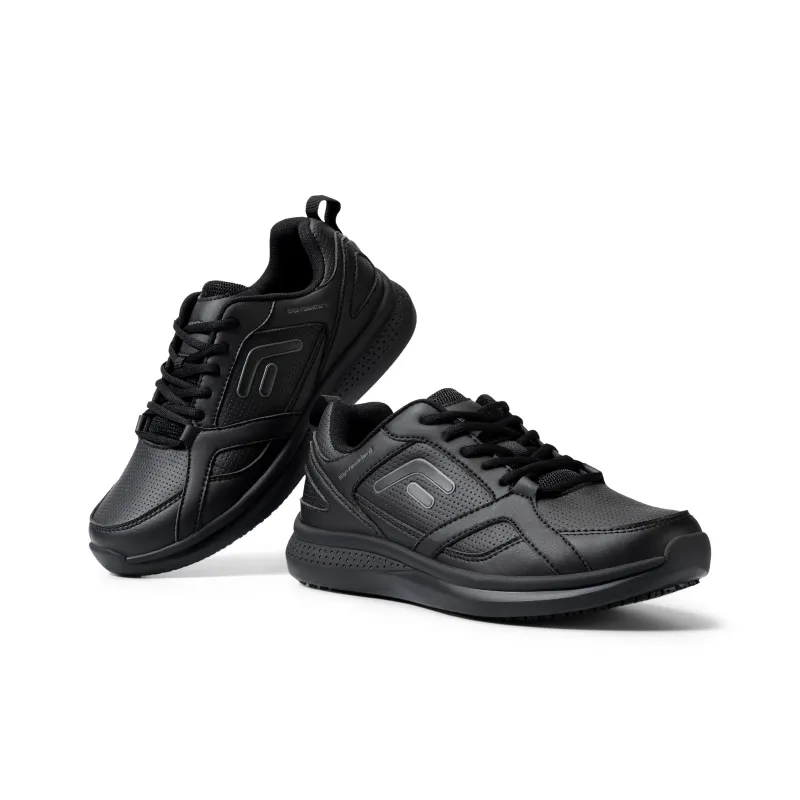 Fitville Cushioning Anti Slip Wear Resistant Breathability Low Top Casual Shoes Men's Black-1