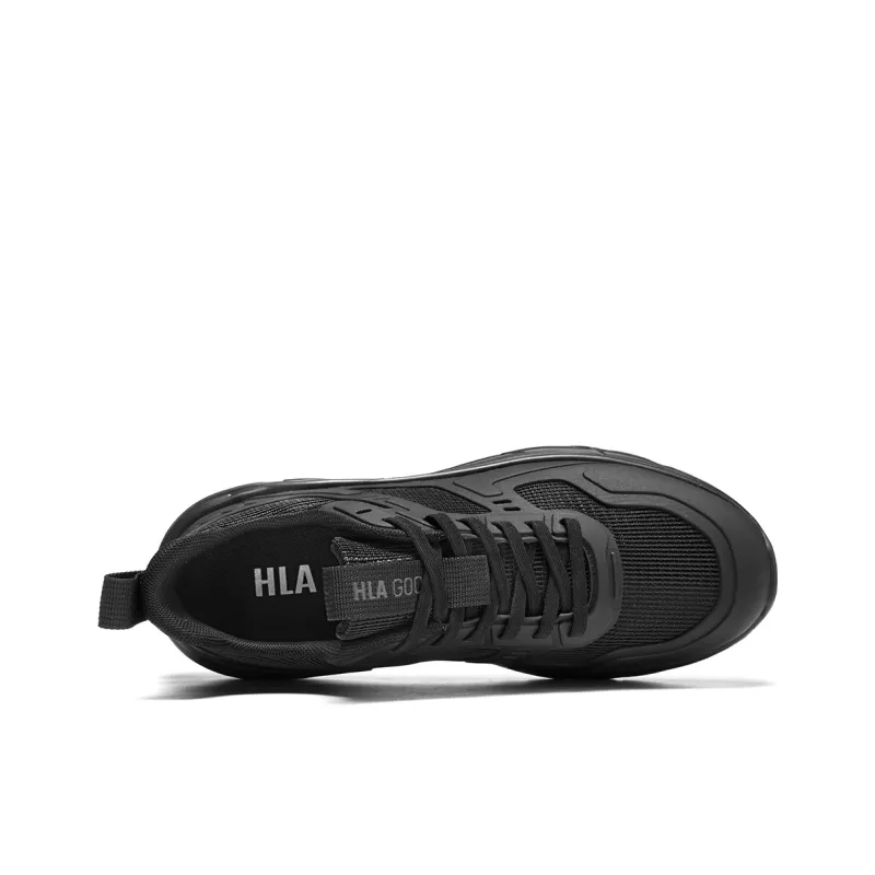 HLA Trendy Breathable Mesh Height Increasing Wear-Resistant Running Shoes Casual Shoes Men's-2