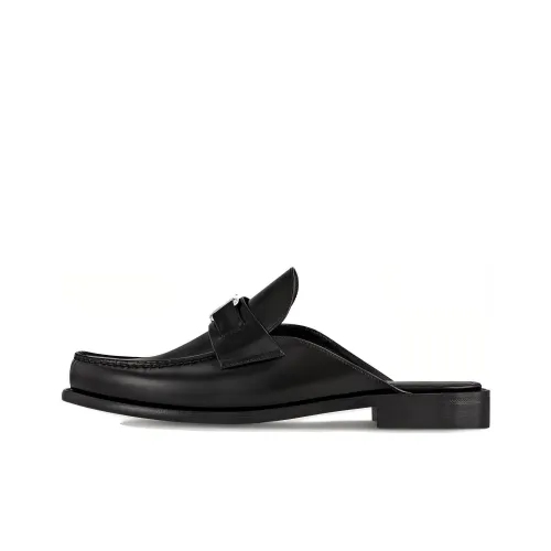 LOUIS VUITTON Major Closed Toe Slippers Men's Black