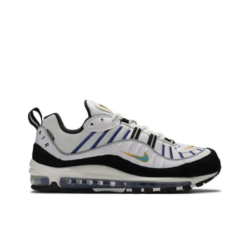 Nike Air Max 98 White Teal Nebula University Gold-1