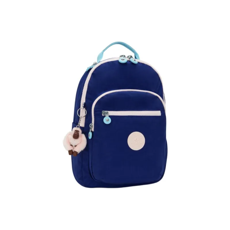 Kipling Recycled Polyamide Backpack Small Size Unisex Blue-1