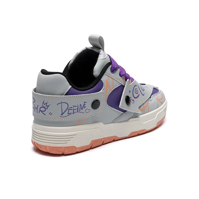 DEFINE CHOICE Abrasion Resistant Slip Resistant Low Top Skateboard Shoes Unisex-8
