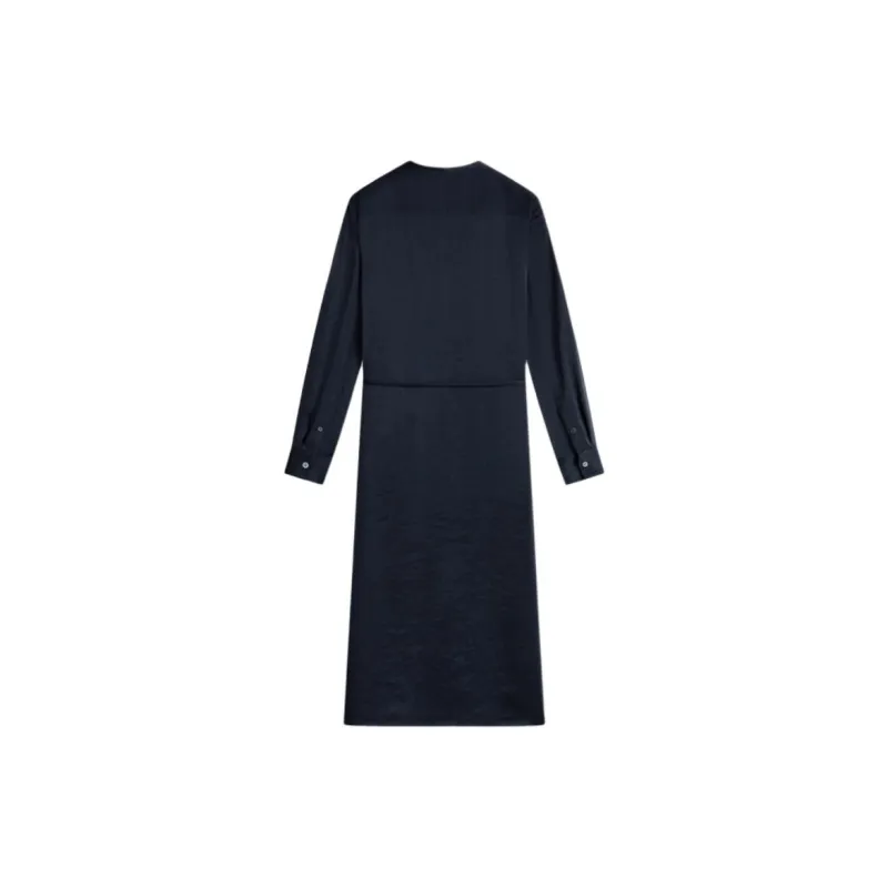 THEORY Long-Sleeved Dresses Women's Deep Sea Blue-1
