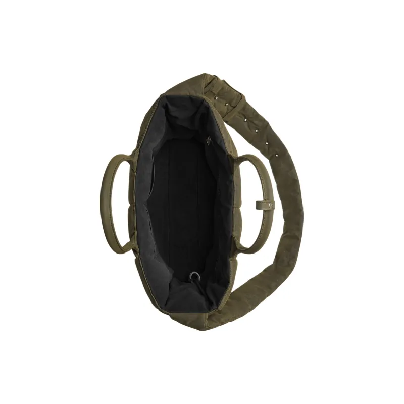 Bottega Veneta ARCO Cotton With Polyamide Tote Bag, Shopping Bag, Handbag Tubas Men's Olive-2