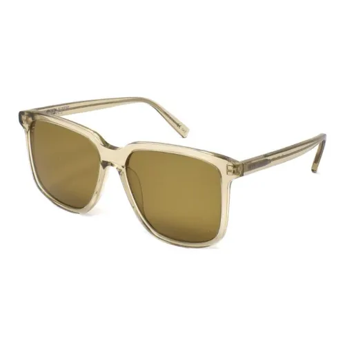 SAINT LAURENT Plastic Square Sunglasses Men's Yellow