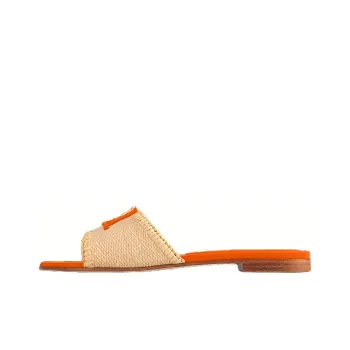 LOUIS VUITTON Capri Slide Slippers Women's Orange