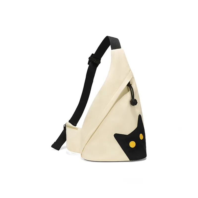 NOXXON Nylon Fabric Shoulder Bags Sling Bags Regular Women's Custard/Obsidian Black-0