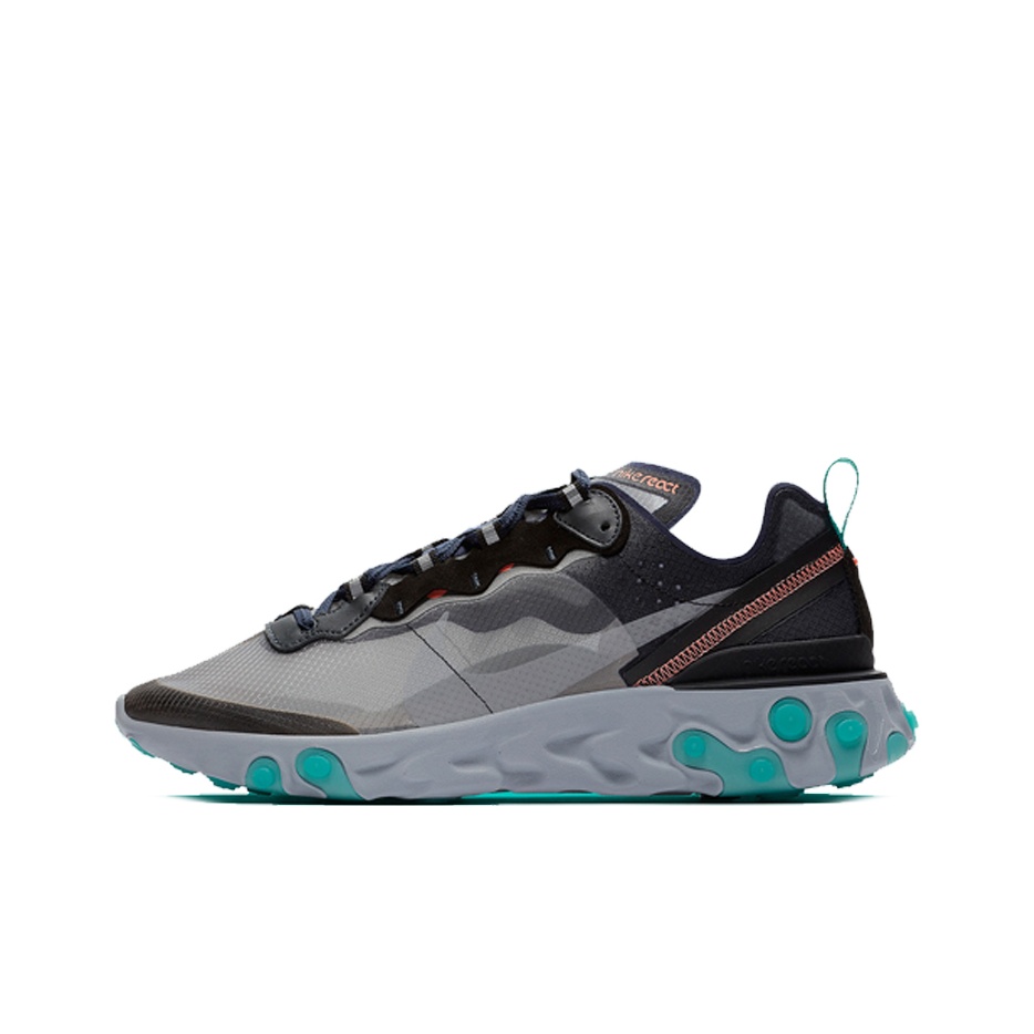 Nike React Element 87 Black Neptune Green POIZON