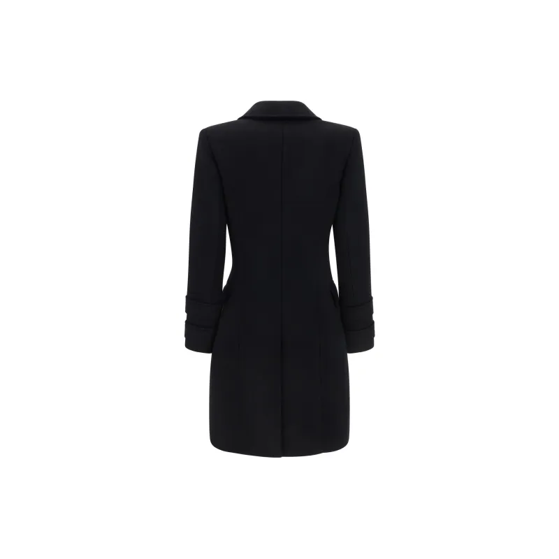 BALMAIN Double Breasted Logo Button Coat-1