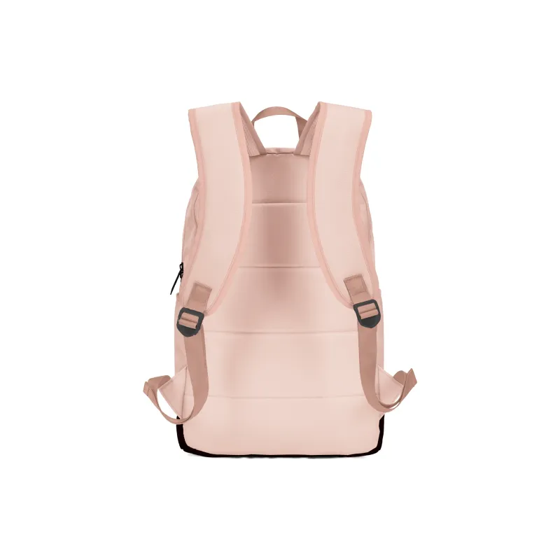 TURN UP Polyester Students Backpack Regular Unisex Black Pink-2