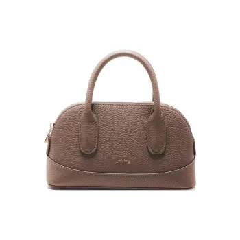 UNIFINE Cow Leather Crossbody Bags Handbags Small Size Women's Chestnut Brown/Milkshake White/Blush Pink New