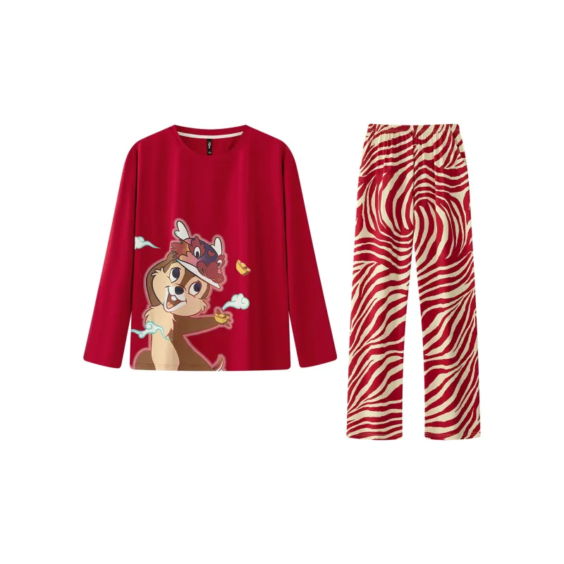 Gongdie x Disney Pajama Set Unisex Red-1