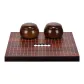 Walnut Jar+Solid Wood Red Plate+Jade-Like Stone (Includes Practical Gift Package)
