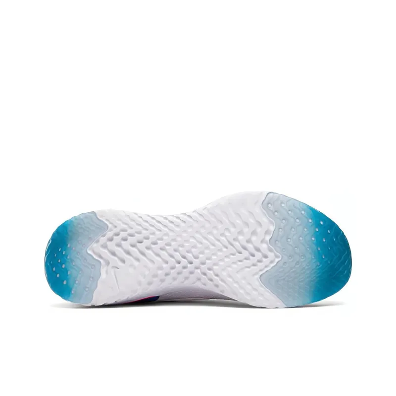 Nike Epic React Flyknit White Racer Blue Pink Blast Women's-4