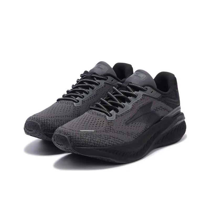 361° Foam Explosion 4.0 Wear Resistant Slip Resistant Low Top Running Shoes Men's Gray Black-2