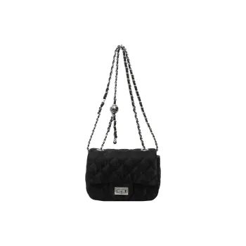 ResNonverba PU Crossbody Bags Shoulder Bags Small Size Women's Black/Silver/Pink/White