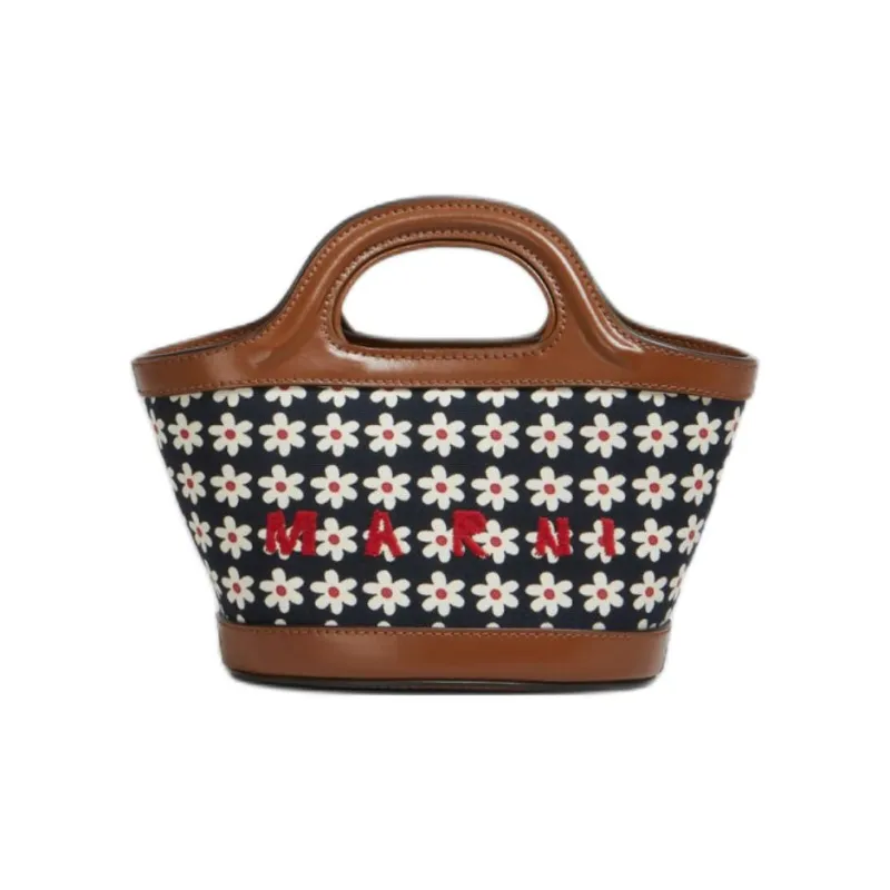 MARNI Floral Printed Top Handle Bag-0
