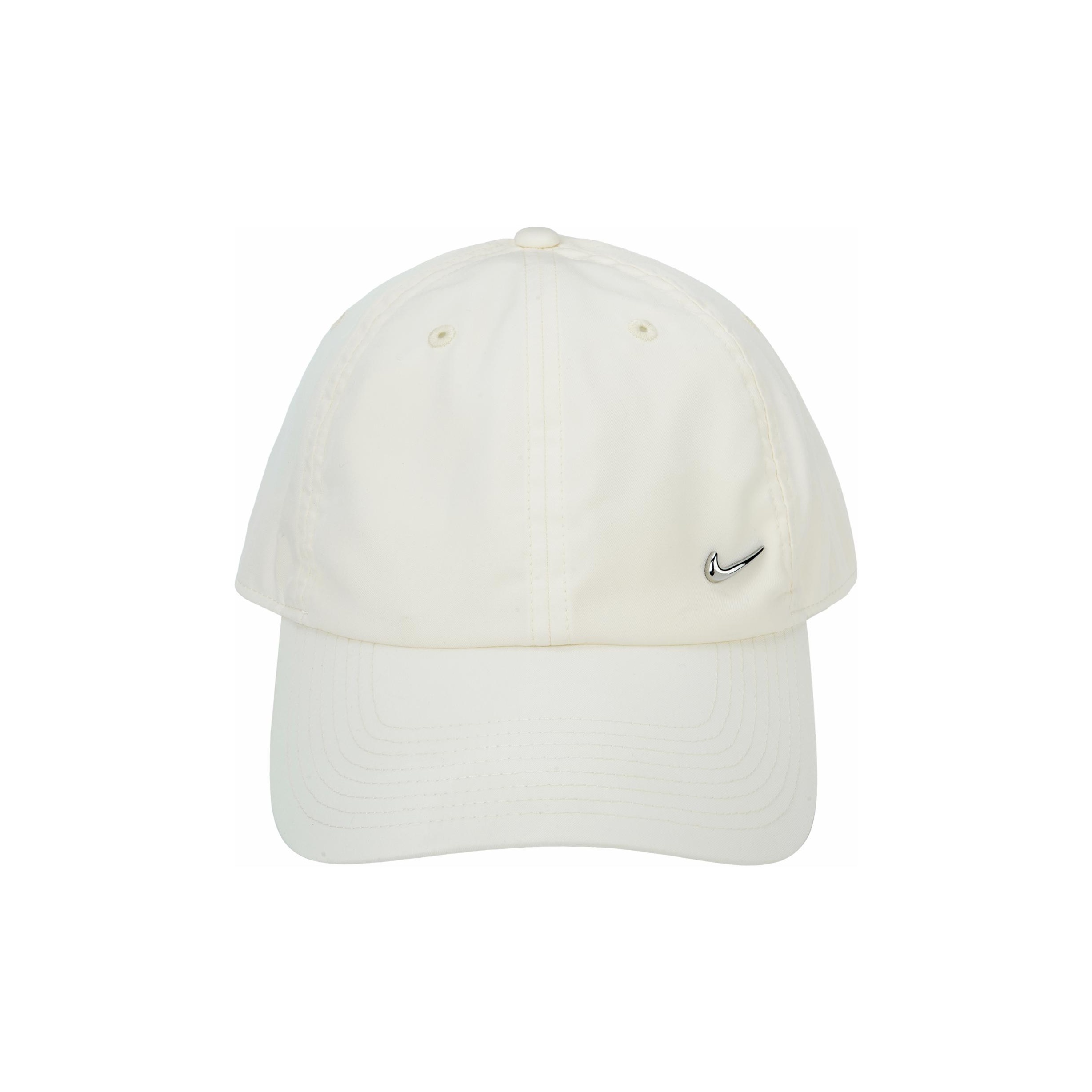 Nike Dri FIT Club Unstructured Metal Swoosh Cap Beige POIZON