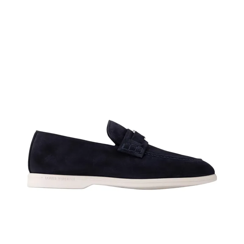 LOUIS VUITTON Estate Loafers Men's Blue-1