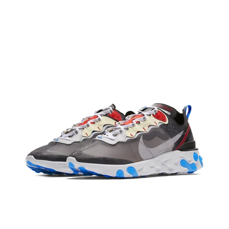 Nike React Element 87 Dark Grey Photo Blue-2