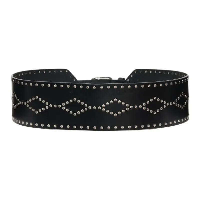 ISABEL MARANT Lucie Studded Leather Belt-1
