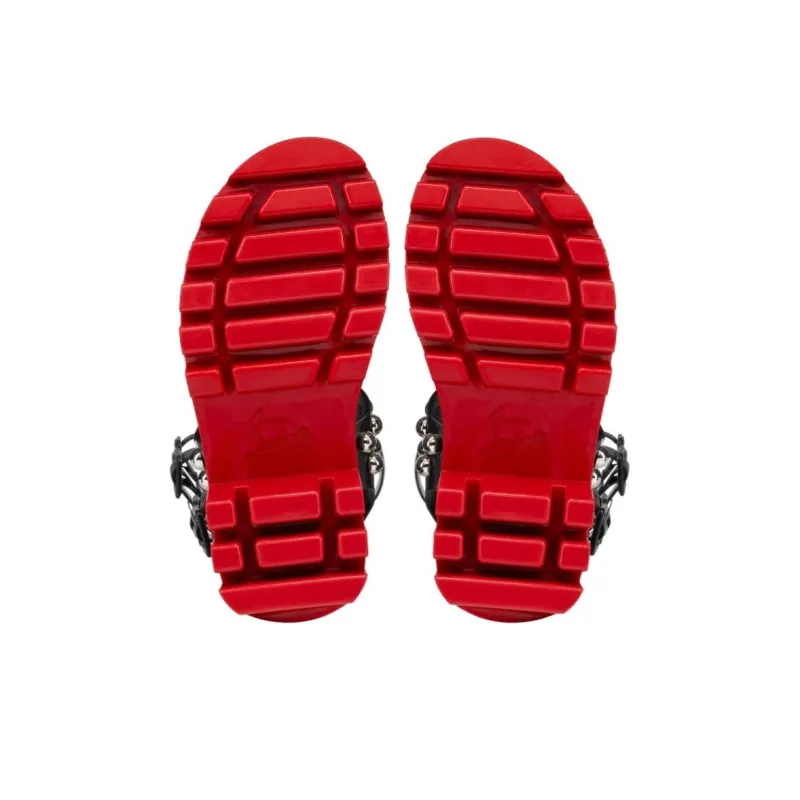 CL LUBOTING Gladiadune Roman Sandals Women's Black-4