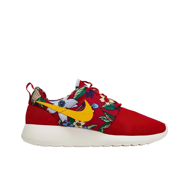 Nike Roshe Run Red Floral Aloha Women's-1