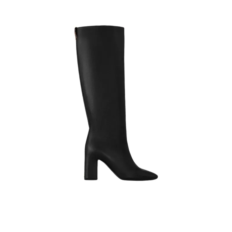LOUIS VUITTON Donna Knee high Boots 8.5cm Women's Black-1