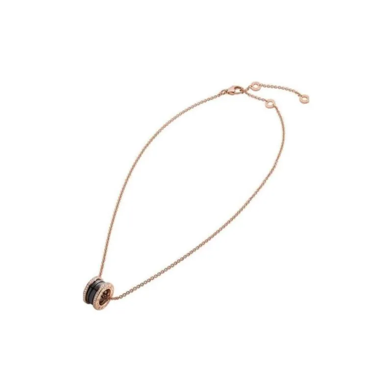 BVLGARI B.Zero1 Series Metal Necklaces Women's Rose Gold-1
