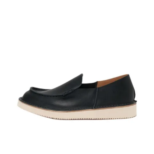 Hender Scheme Oiled embroidered-logo Casual Single Shoes Women's Black