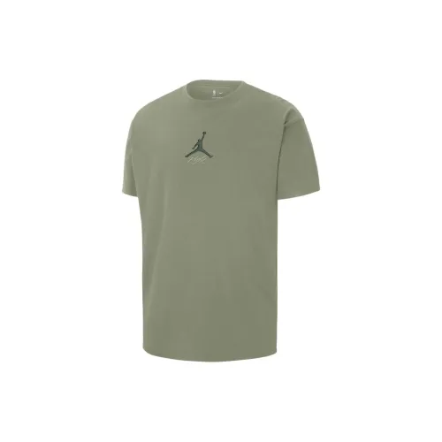 Jordan Milwaukee Bucks T-Shirts Men Oil Green