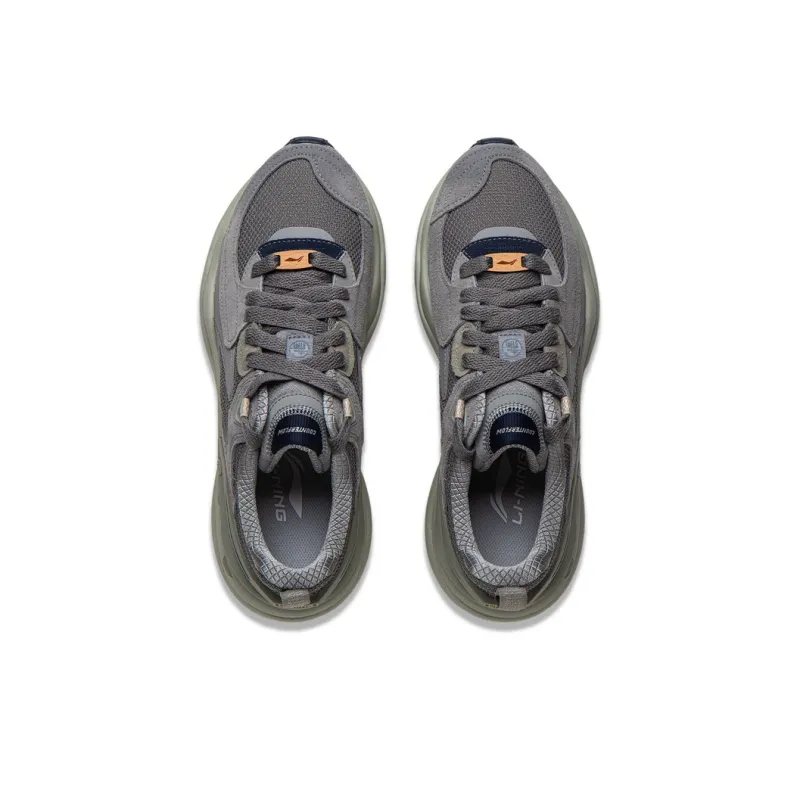 LiNing CF Tracing Origin V4 Low Top Casual Shoes Men's Gray-4