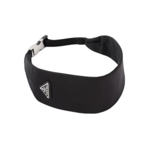 PRADA Nylon Hair Bands Women's Black