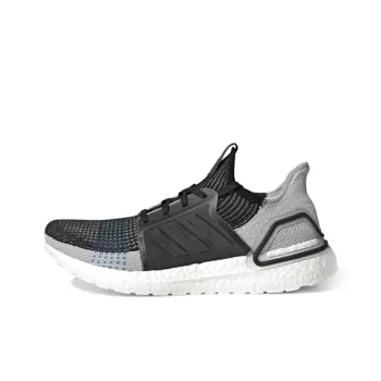 Adidas Ultra Boost 19 Core Black Grey Six Shock Cyan