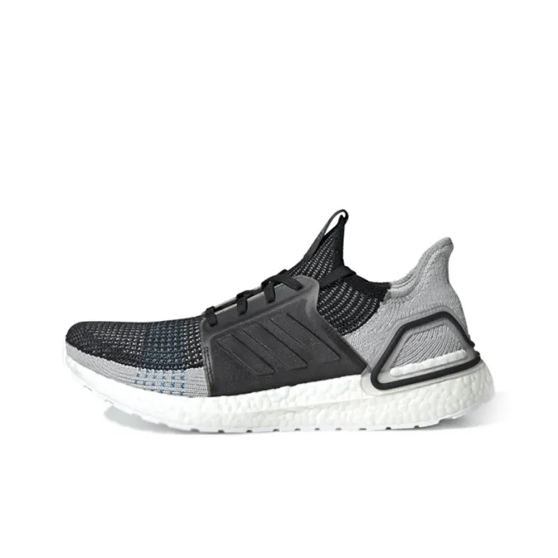 Adidas Ultra Boost 19 Core Black Grey Six Shock Cyan-0