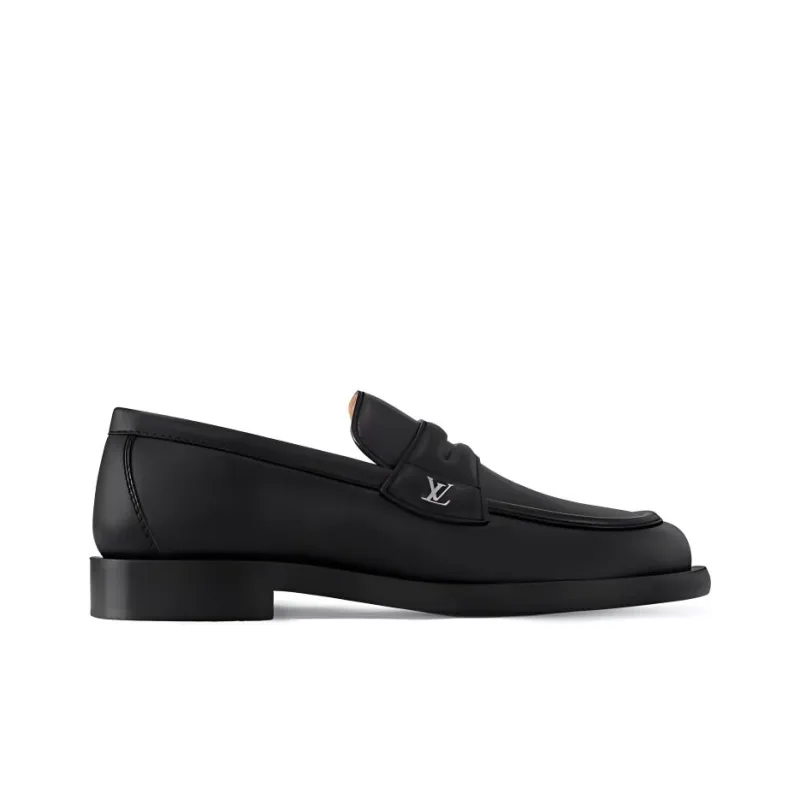 LOUIS VUITTON DANDY Loafers Men's Black-1