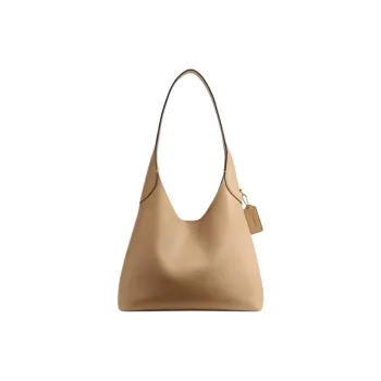 COACH Brooklyn Grain Leather Handbag, Shoulder Bag Large Size Women's Brass