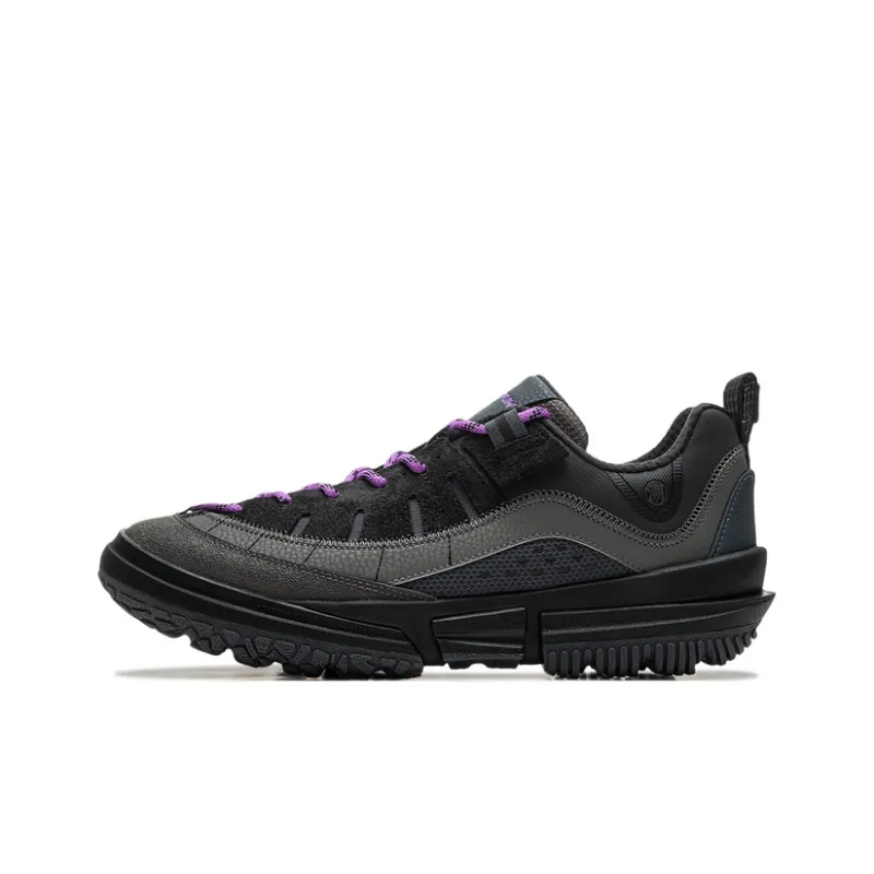 LiNing CF Su Linchuan Lite Cushioning Wear Resistant Low Top Outdoor Trekking Shoes Men's Black-0
